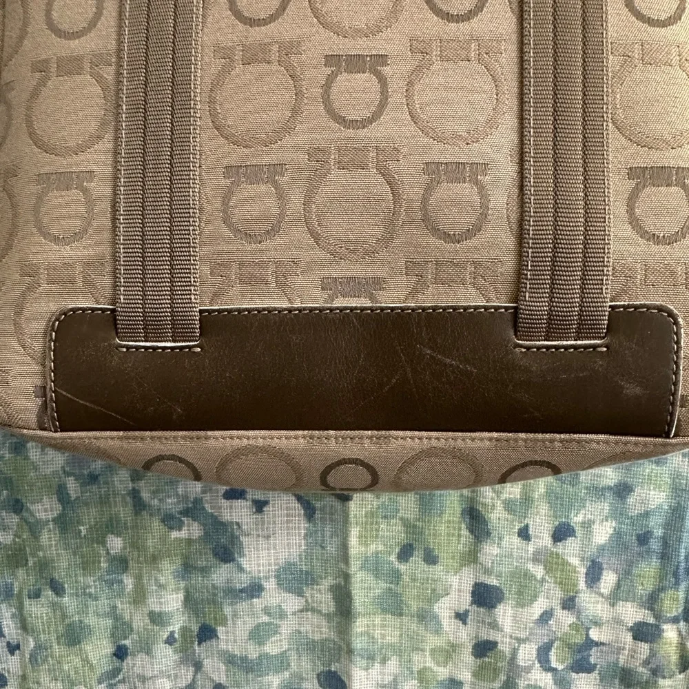 Salvatore Ferragamo Gancini Canvas Tote - Picture 10 of 10